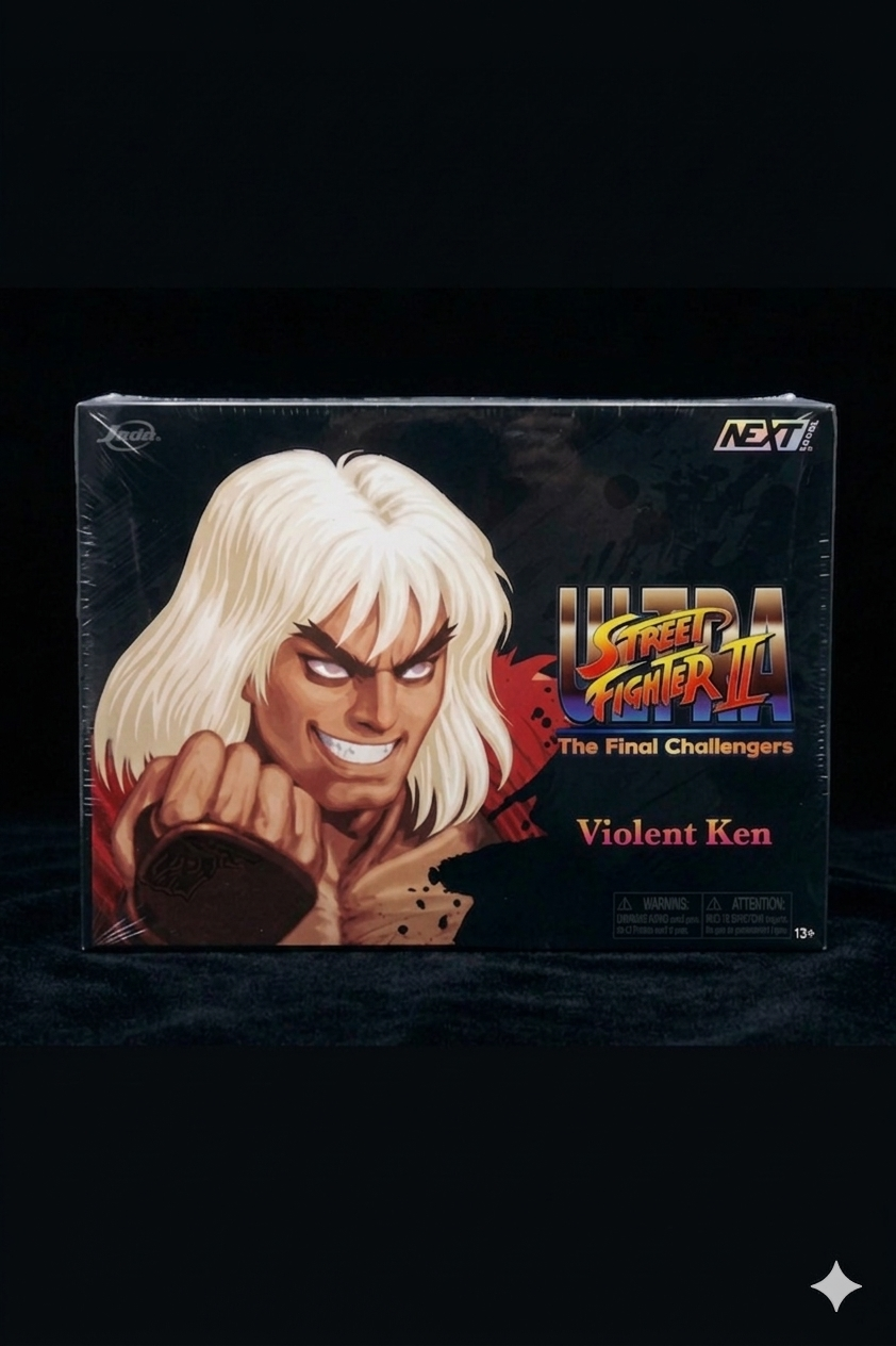 Violent Ken Deluxe (SDCC Exclusive) – Ultra Street Fighter II (8/10 Box Condition)
