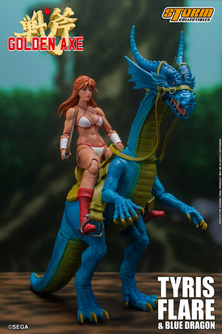 Tyris Flare &  Blue Dragon - Golden Axe