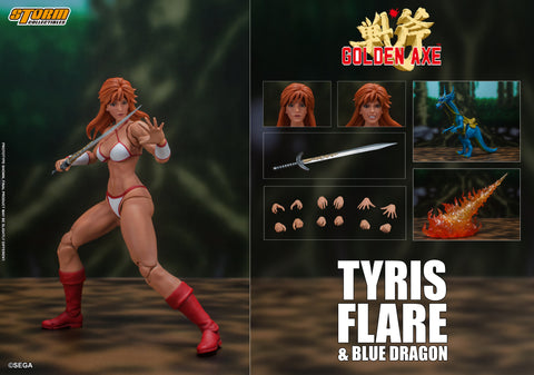 Tyris Flare &  Blue Dragon - Golden Axe